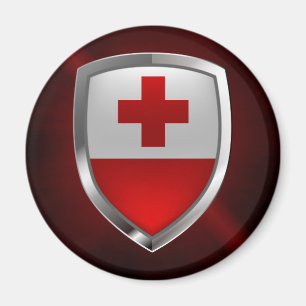Tonga Metallic Emblem Magnet