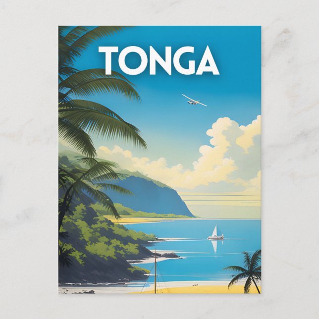 Tonga Travel Art Postcard (Front)