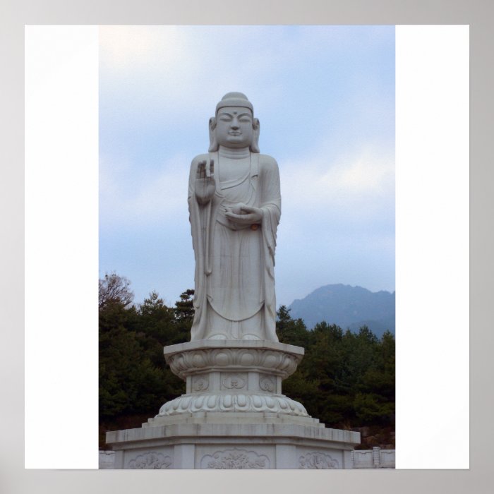 Tongail Daebul stone Buddha Statue Print