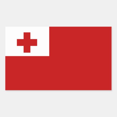 Tongan Flag Flag of Tonga Rectangular Sticker