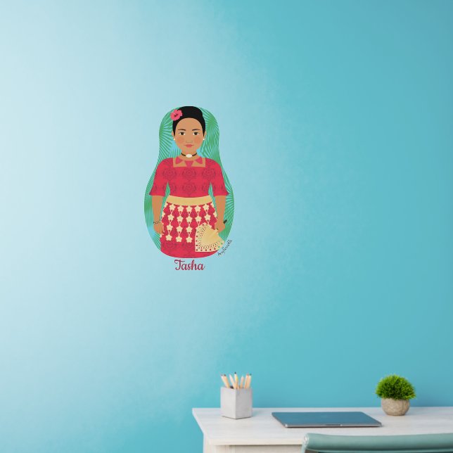Tongan Matryoshka Wall Decal (Home Office)