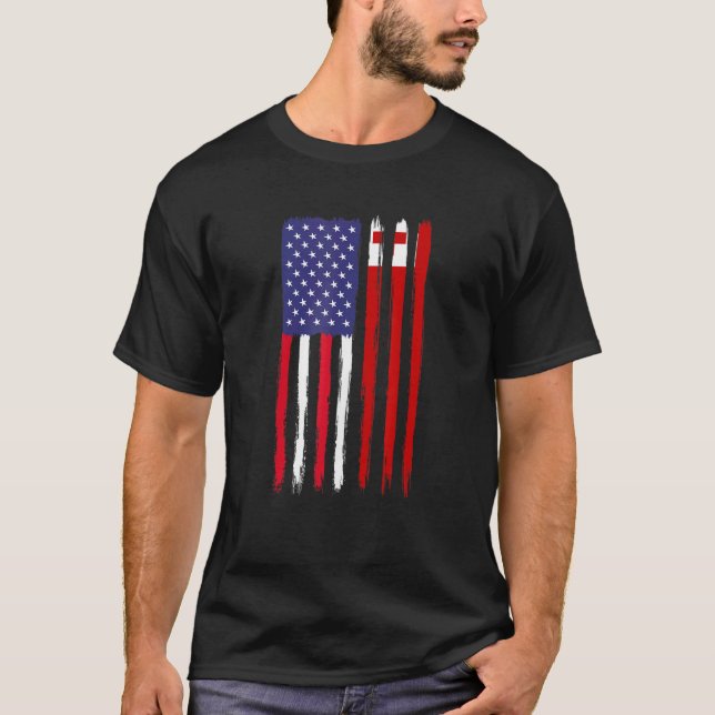 Tongan Roots Half American Flag Patriotic Tongan T-Shirt (Front)