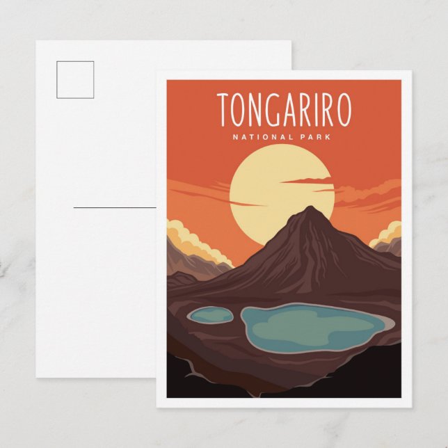 Tongariro National Park New Zealand Travel Postcard (Front/Back)