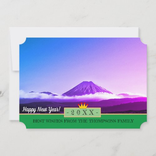 Tongariro Volcano  Happy New Year Card 20XX