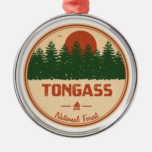 Tongass National Forest Metal Ornament