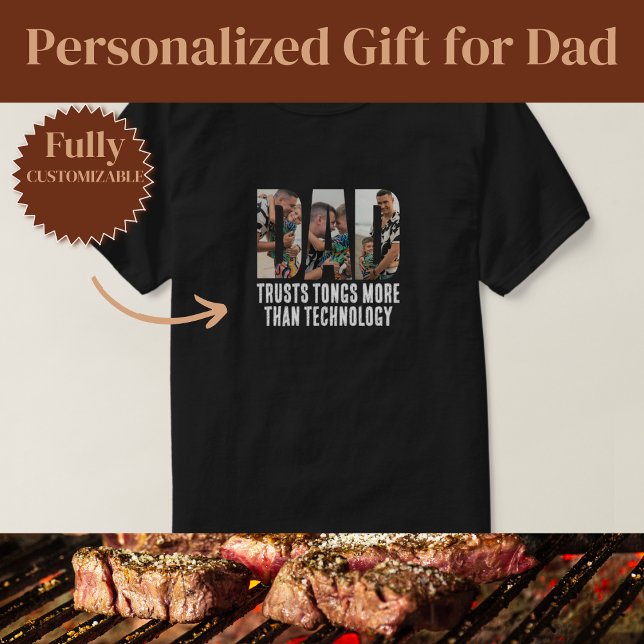 Tongs Over Tech Funny Dad T-Shirt (Tongs Over Tech Funny Dad T-Shirt)