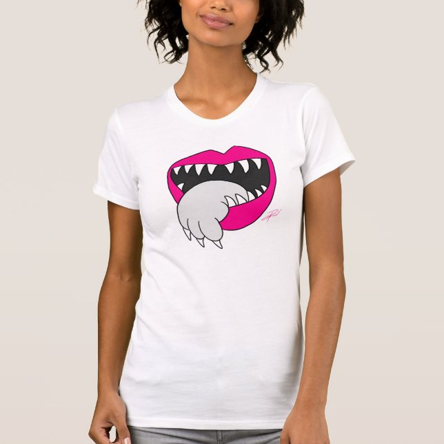 Tongue Got Your Cat by Jesse Lebon T-Shirt (Front)