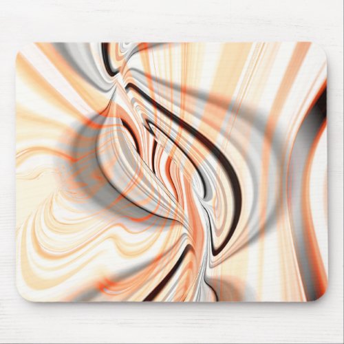 Tongue in smooth color texture with curve design Mouse Pad