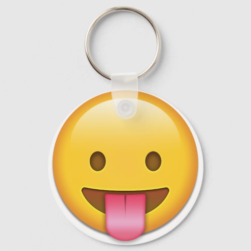 Tongue_Out Cheeky Emoji Keychain