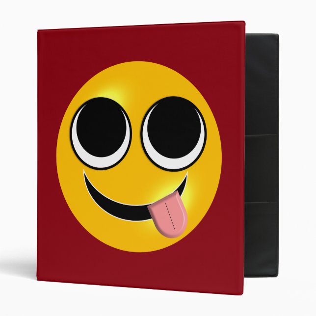 Tongue Out Emoji Binder (Front/Inside)