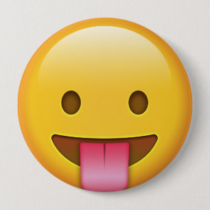 Tongue-Out Emoji Button