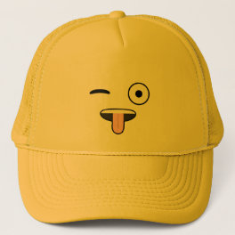 Tongue out Emoji Trucker Hat