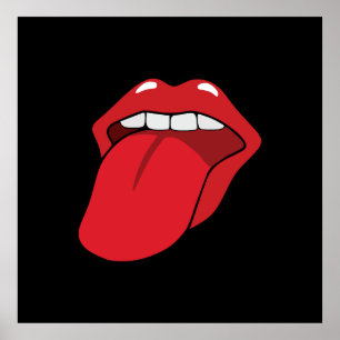 Tongue Out Poster