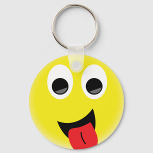 Tongue smile keychain