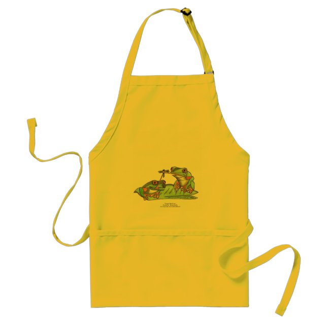 Tongue Tied Frogs, " Adult Apron (Front)