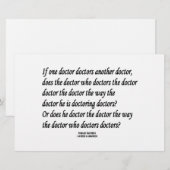 Tongue Twister Doctor Doctors Another Doctor (Front/Back)
