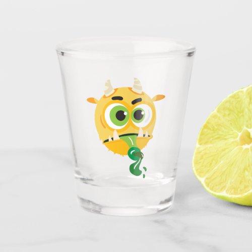 tongue twister troll shot glass
