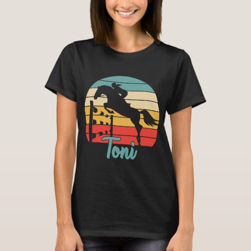 Toni Name Gift 2Equestrian Shirt Toni Horse Girl