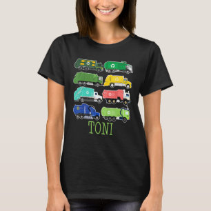 Toni Trash Truck For Kids Collector Ecologist Garb T-Shirt