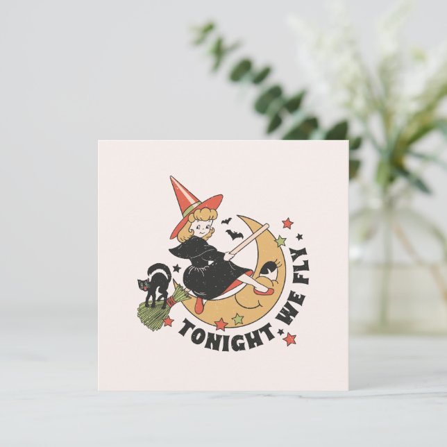 Tonight We Fly – Cute Witch and Black Cat (Standing Front)