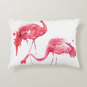 toning vintage under palm trees against a blue sky accent pillow