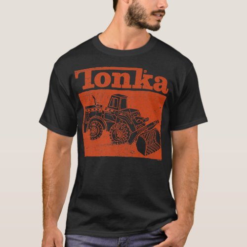Tonka Tonka Logo with Tractor Premium  T_Shirt