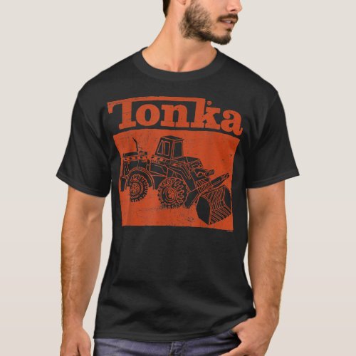 Tonka Tonka Logo with Tractor  T_Shirt