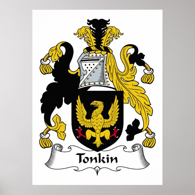Tonkin Family Crest Poster (Front)