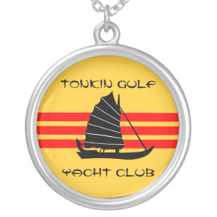 TONKIN GULF YACHT CLUB SILVER PLATED NECKLACE
