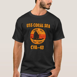 Tonkin Gulf Yacht Club USS Coral Sea CVA-43 Vietna T-Shirt
