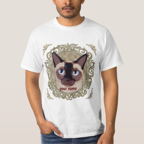 Tonkinese Cat custom name T_Shirt