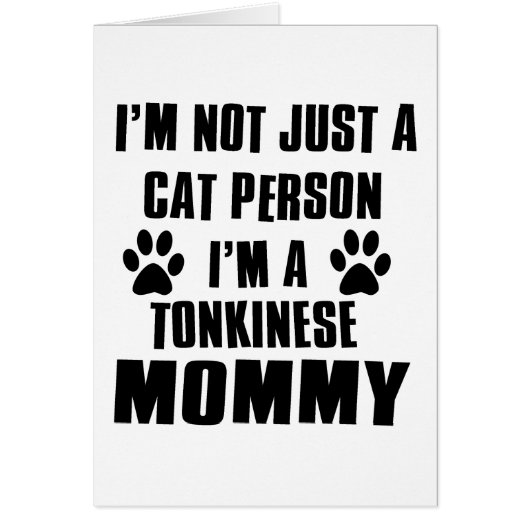 Tonkinese Cat Design Cards (Front)