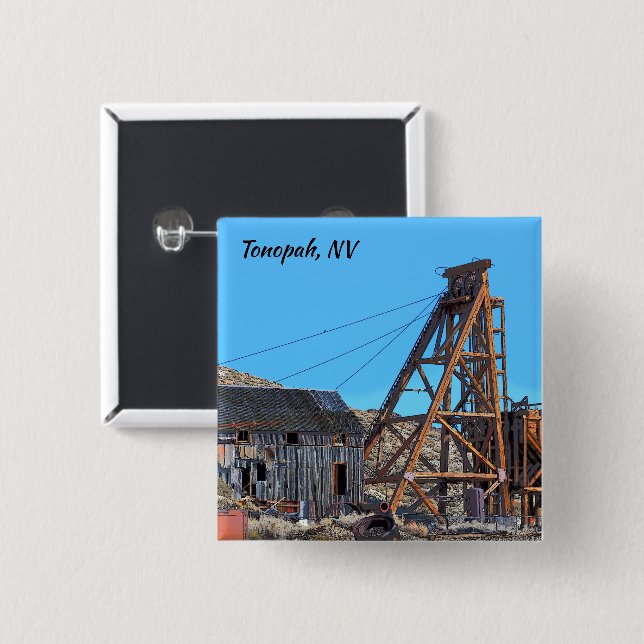 Tonopah Nevada  Button (Front & Back)