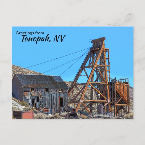 Tonopah Nevada Greeting Flat Card