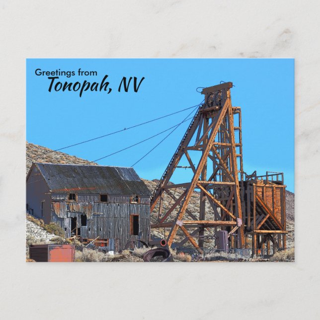 Tonopah Nevada Greeting Flat Card (Front)