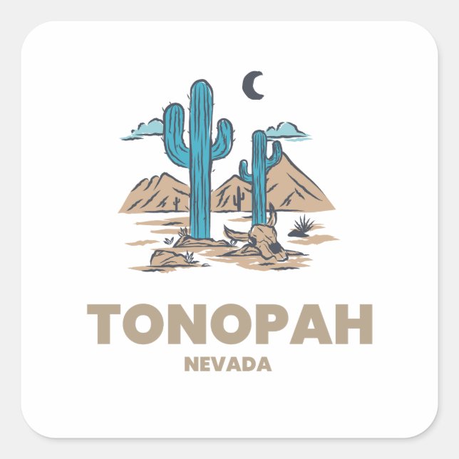 Tonopah - Nevada Square Sticker (Front)
