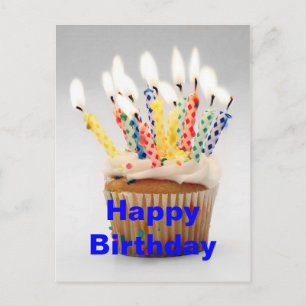 Tons of Candles Birthday Greeting Postcard