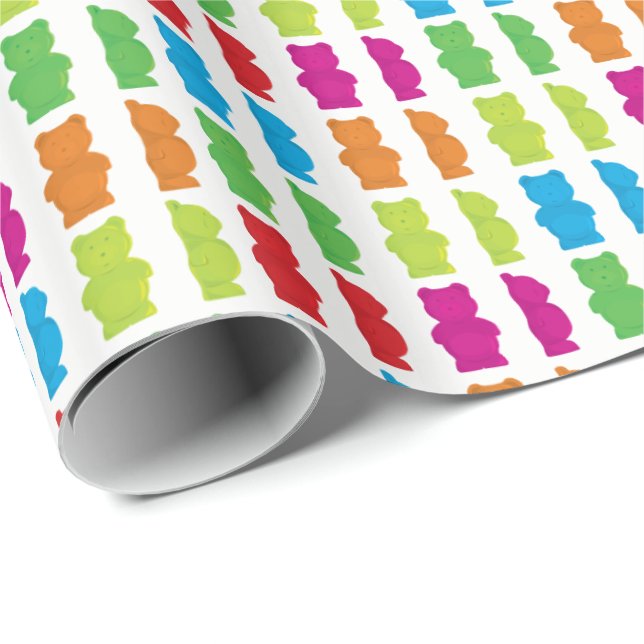 Tons of Gummy Bears Wrapping Paper (Roll Corner)