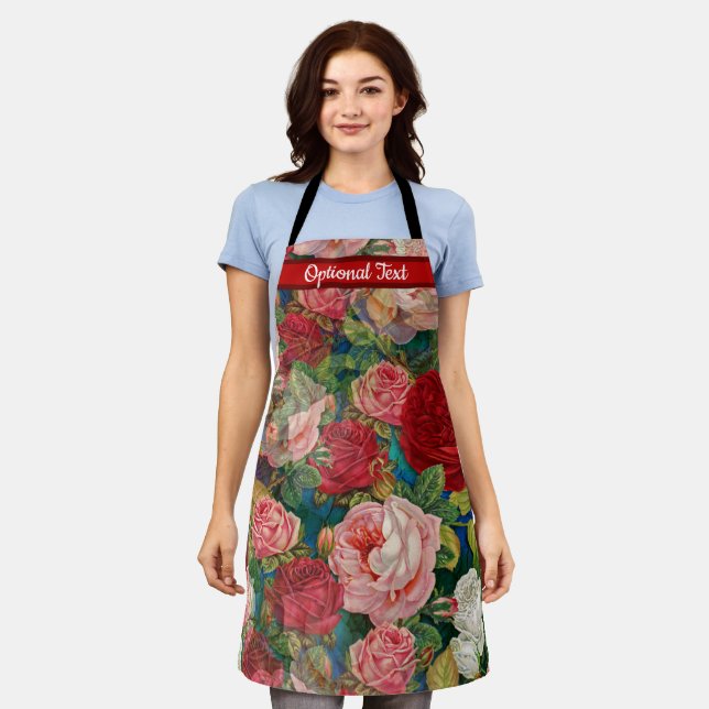 Tons of Roses Garden Apron (Worn)