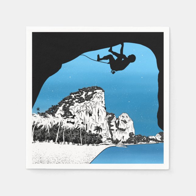 Tonsai Beach  Climbing Thailand Napkins (Front)
