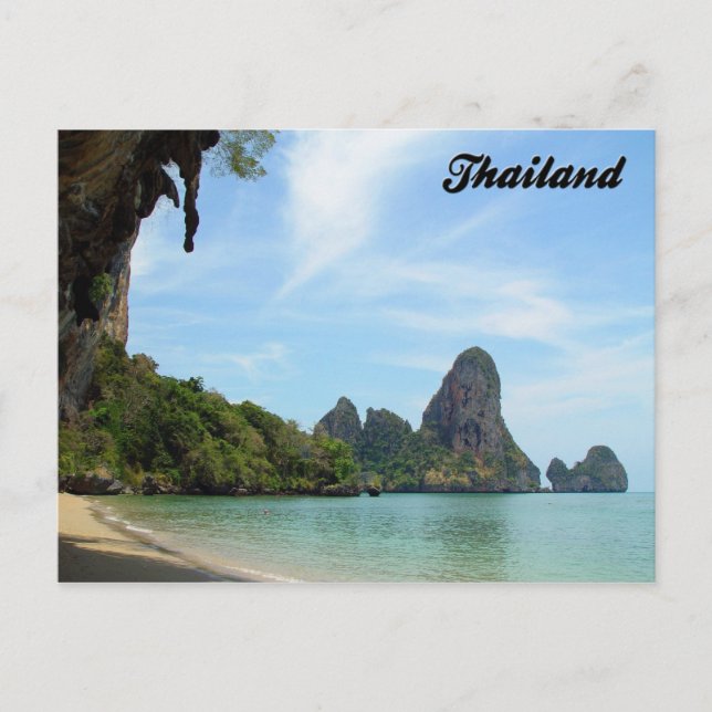 Tonsai Beach-Railay Beach Krabi Thailand Postcard (Front)