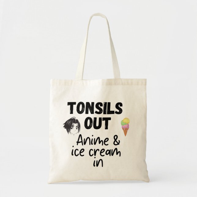 Tonsil Surgery Tote Bag (Front)