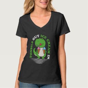 Tonsillectomy T Rex Dinosaur Dino Tonsil Removal R T-Shirt