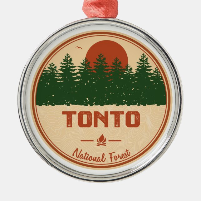 Tonto National Forest Metal Ornament (Front)