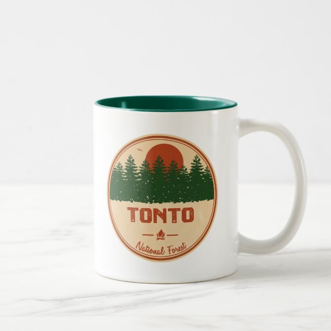 Tonto National Forest Two-Tone Coffee Mug (Right)
