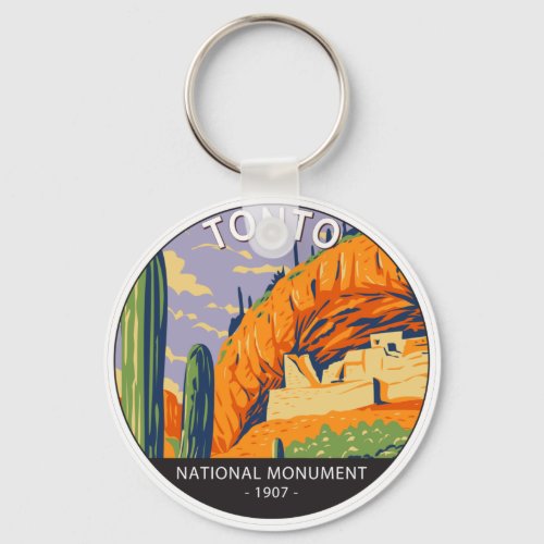 Tonto National Monument Arizona Vintage  Keychain