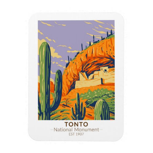 Tonto National Monument Arizona Vintage  Magnet