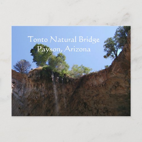 Tonto Natural Bridge Payson Arizona Postcard