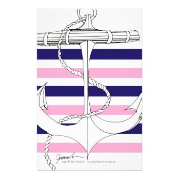 Tony Fernandes 6 mix stripe anchor Stationery Tony Fernandes 6 mix stripe anchor Stationery
