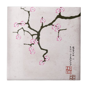 tony fernandes's antique blossom 2 ceramic tile